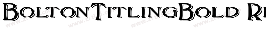 BoltonTitlingBold Re字体转换